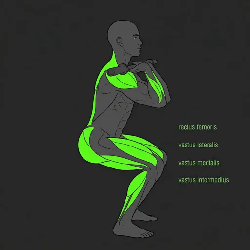 Hang Clean: receiving position, front squat catch